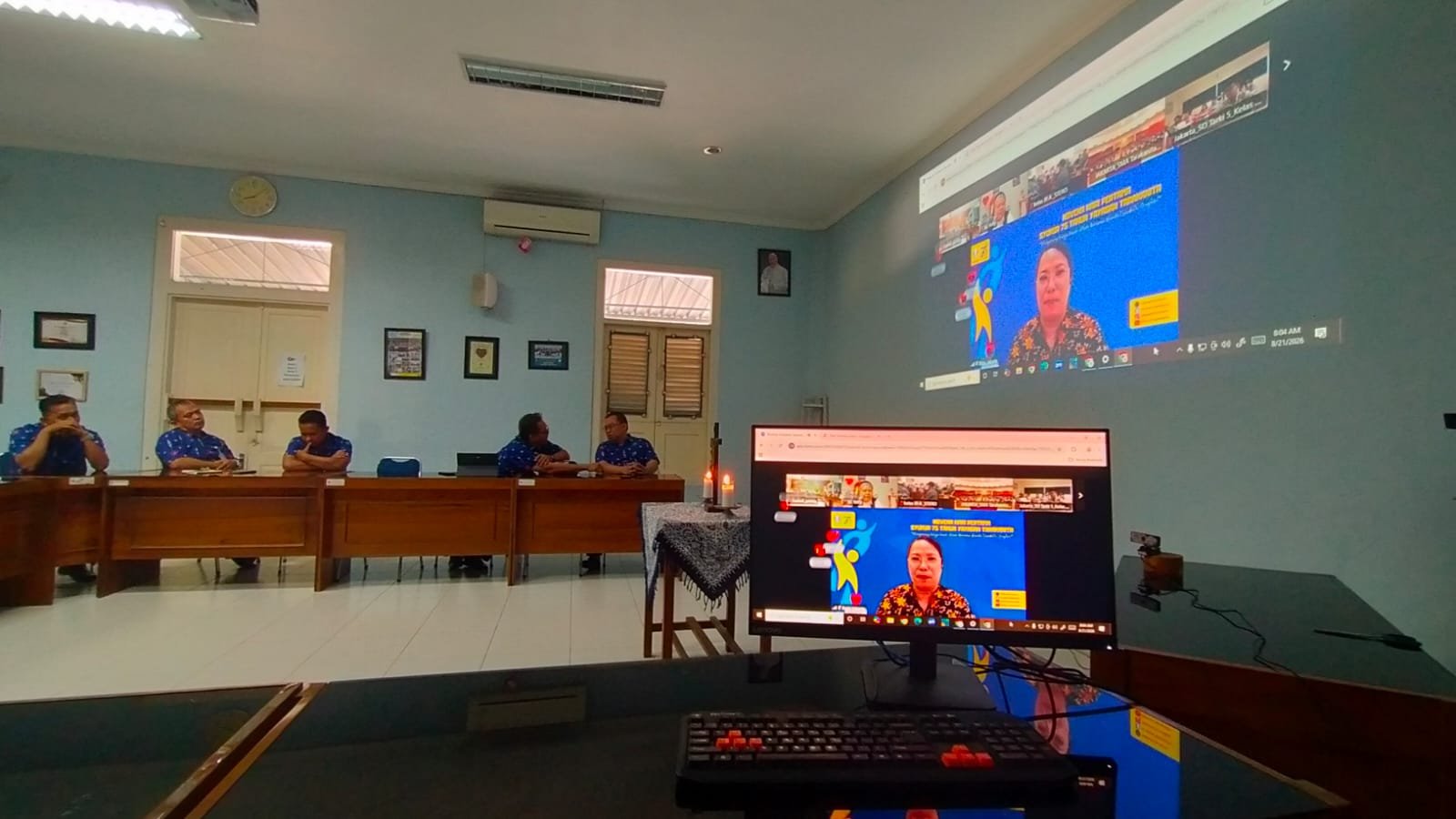 Kegiatan Doa Novena Yubileum pertemuan ke 1, 21 Agustus 2026 di ruang pertemuan Kantor Wilayah
